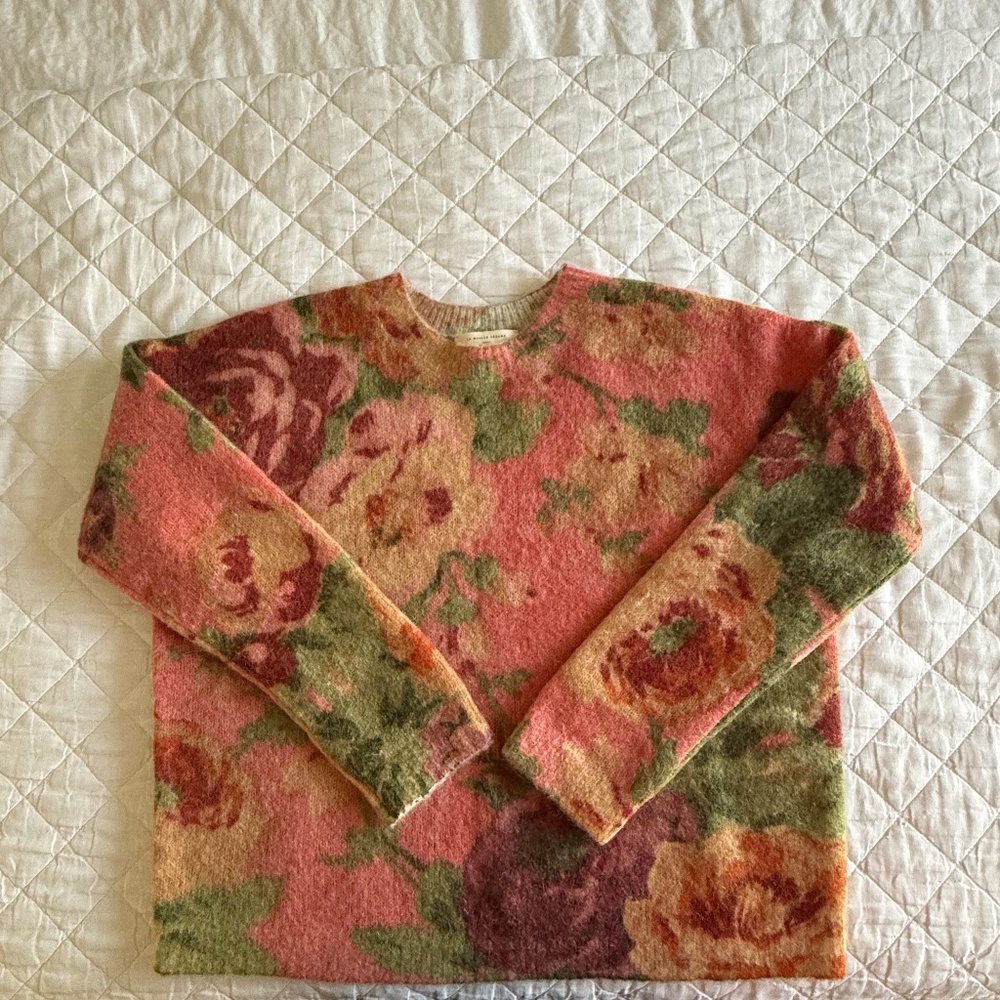 Sézane “Dioni” floral sweater